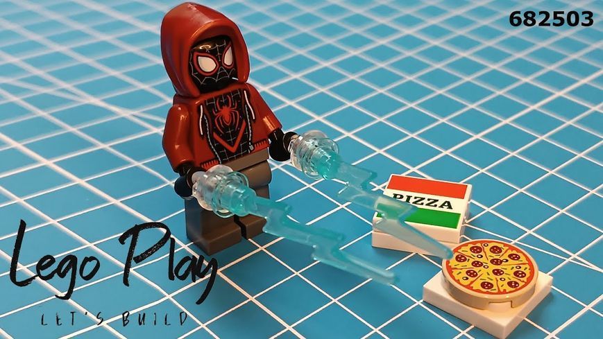 Конструктор с минифигуркой LEGO Marvel Spider-Man Miles Morales with Pizza (682503), полибег 682503 фото