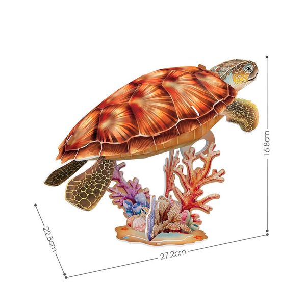 Cubic Fun Тривимірна головоломка-конструктор серії Зникаючі тварини "Морська черепаха" (DS1080h) DS1080h фото
