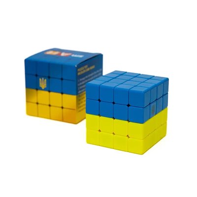 Головоломка Розумний кубик 4х4х4 "Прапор України" (Bicolor Smart Cube 4x4x4 "Ukraine") SCU444 фото