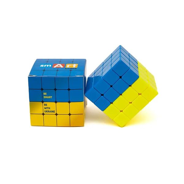 Головоломка Розумний кубик 4х4х4 "Прапор України" (Bicolor Smart Cube 4x4x4 "Ukraine") SCU444 фото