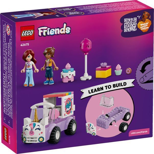 Конструктор&nbsp;LEGO&nbsp;Friends Автомобиль&nbsp;для доставки&cedil;тортов&nbsp;с единорогами (42675) 42675 фото