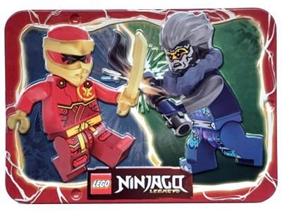 Набор коллекционных минифигурок LEGO Ninjago Kai vs. Cinder (112403), металлическая коробка 112403 фото