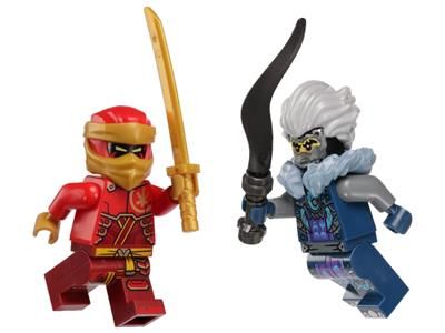 Набор коллекционных минифигурок LEGO Ninjago Kai vs. Cinder (112403), металлическая коробка 112403 фото