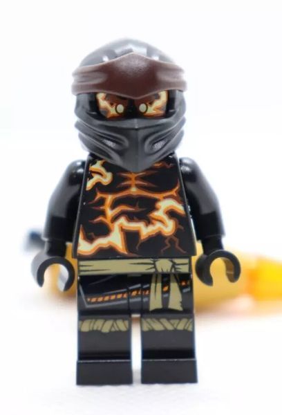 LEGO NINJAGO: Коул &mdash; мініфігурка з золотими бурами (892071), полібег 892071 фото