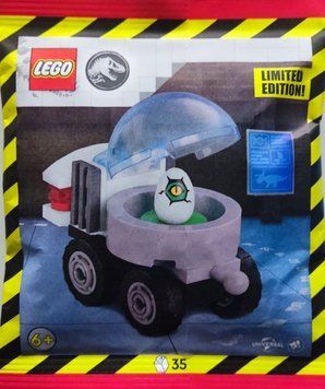 Конструктор LEGO Jurassic World Mobile Incubator with Egg (122407), полибег 122407 фото