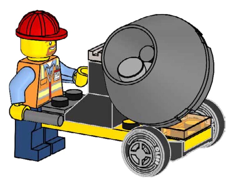 Конструктор с минифигуркой LEGO City Builder with Cement Mixer (952403) 952403 фото