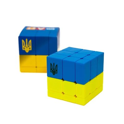 Головоломка Розумний кубик "Прапор України" (Bicolor Bump Smart Cube "Ukraine") SCU333 фото