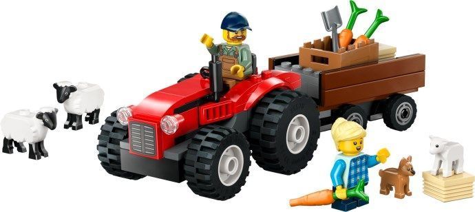 Конструктор LEGO City Красный фермерский трактор с прицепом и овцами (60461) 60461 фото