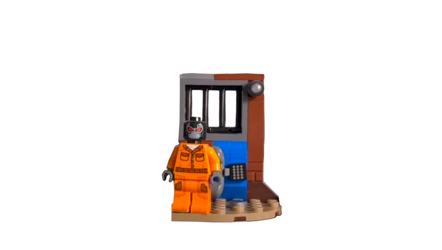 LEGO Batman Bane with Prison Cell / Бейн з тюремною камерою мініфігурка полібег L0002272 фото