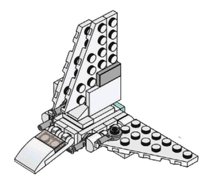 LEGO Star Wars Imperial Shuttle (912406) &mdash; полібег із мініатюрною моделлю імперського шатла 912406 фото