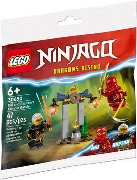 LEGO NINJAGO: Храмовая битва Кая и Рептона &mdash; Конструктор Dragons Rising (30650), полибэг 30650 фото
