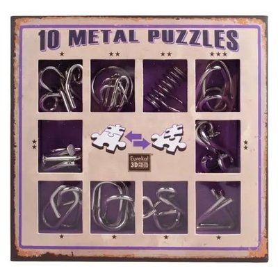 10 Metal Puzzle Violet | Фиолетовый набор 473359 фото