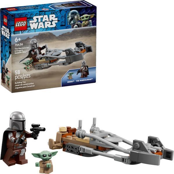 Конструктор&nbsp;LEGO&nbsp;Star&nbsp;Wars Скоростной&nbsp;мотоцикл&brvbar;Мандалорца&cedil;й Грогу (75436) 75436 фото
